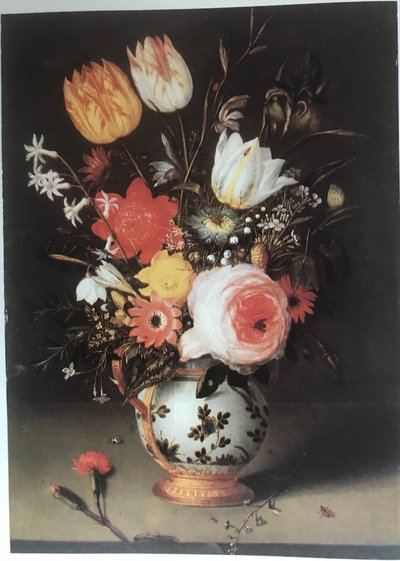 Blumen in einer Wan-Li Vase von Peter Binoit